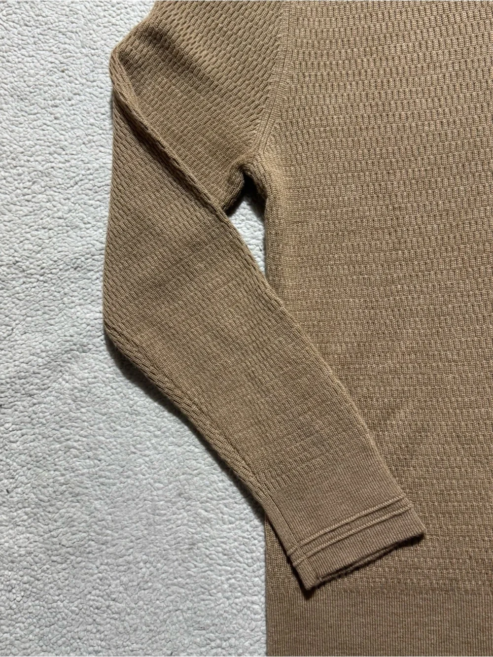 Banana Republic Sweater Mens Large Brown Long Sleeve Extra Fine Merino Wool NEW